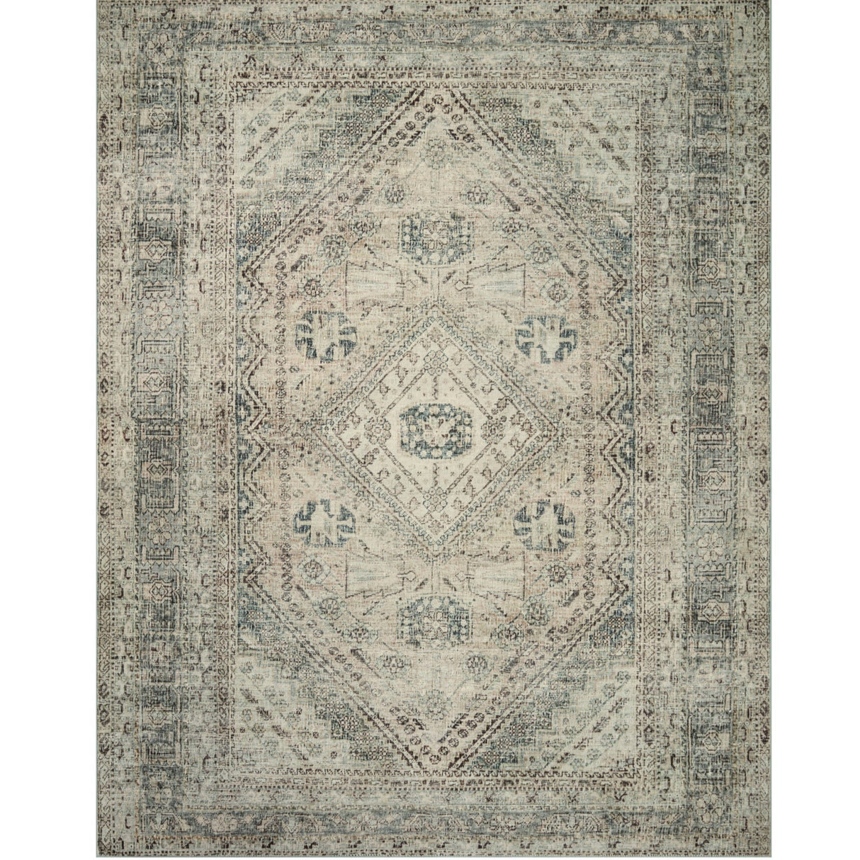 Magnolia Home Sinclair Rug - Natural/Sage Rugs loloi-sinclair-clay-tobacco-2339