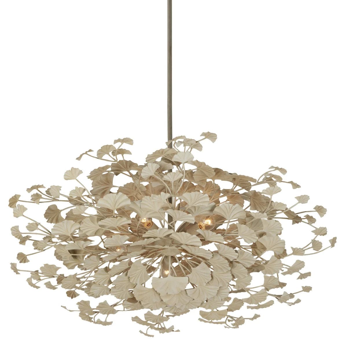 Maidenhair Cream Semi-Flush Mount Semi Flush Mount 9000-1108