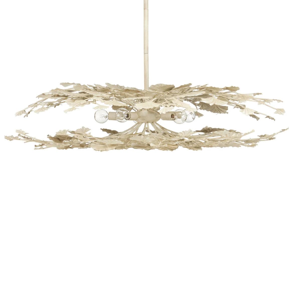 Maidenhair Cream Semi-Flush Mount Semi Flush Mount 9000-1108