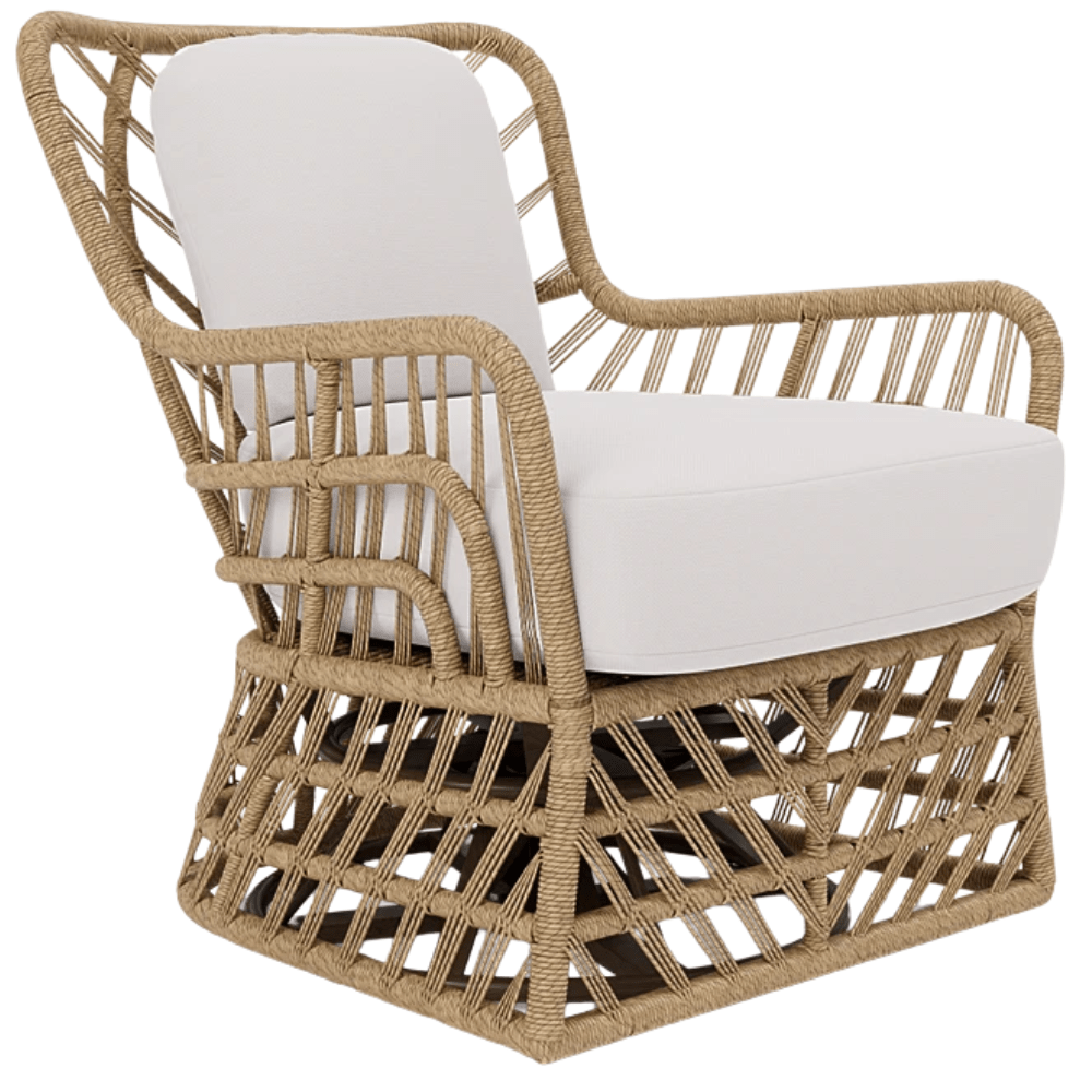 Malindi Outdoor Swivel Lounge Chair Outdoor Furniture FURMALILOSWNT-2ALWH