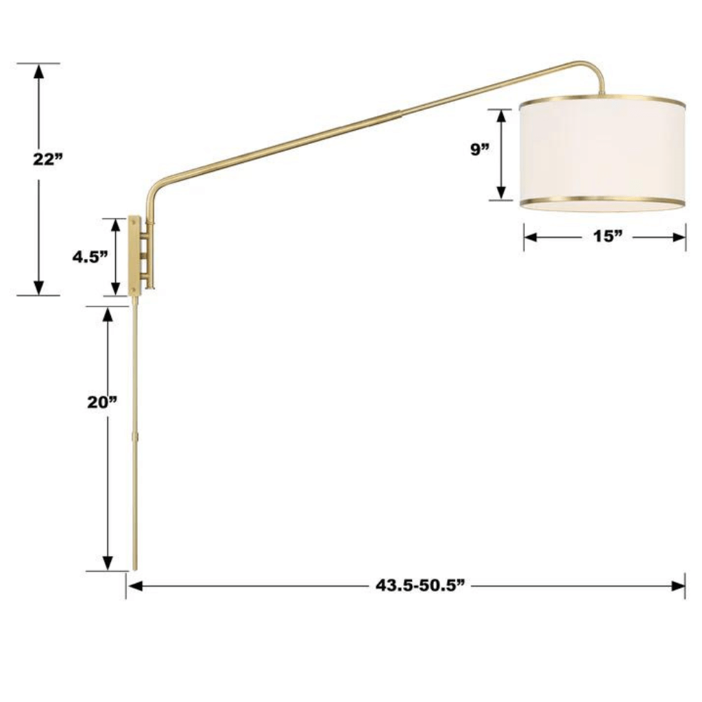 Mallory 1 Light Task Sconce