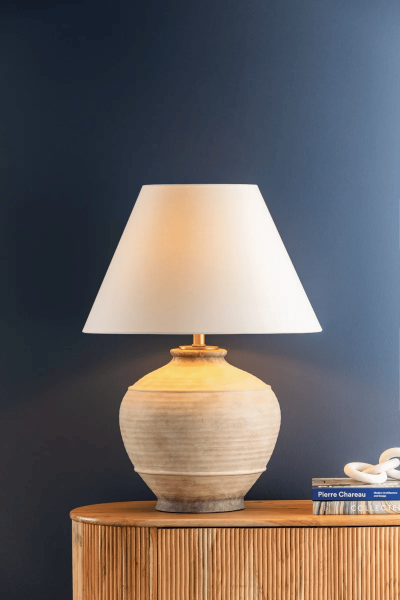 Malta Table Lamp Table + Desk Lamps L1373-ASH 806134897178