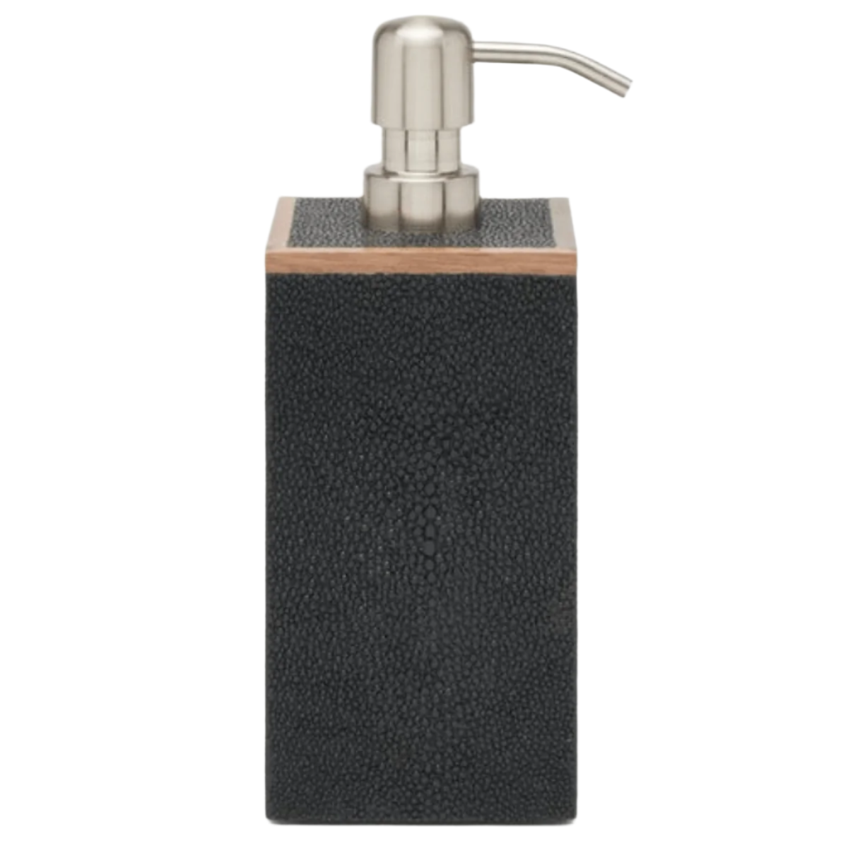Manchester Bath Collection - Black Realistic Faux Shagreen Bath Accessory 01MANC-BL-SPXL 8415971607820