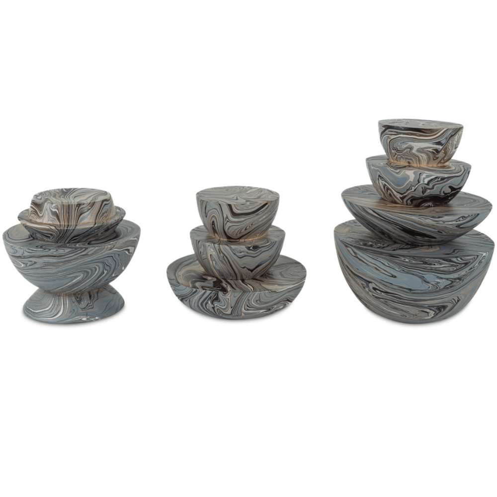 Marbleized Stacking Box (Set of 3) Decor 1200-1049 00633306063280