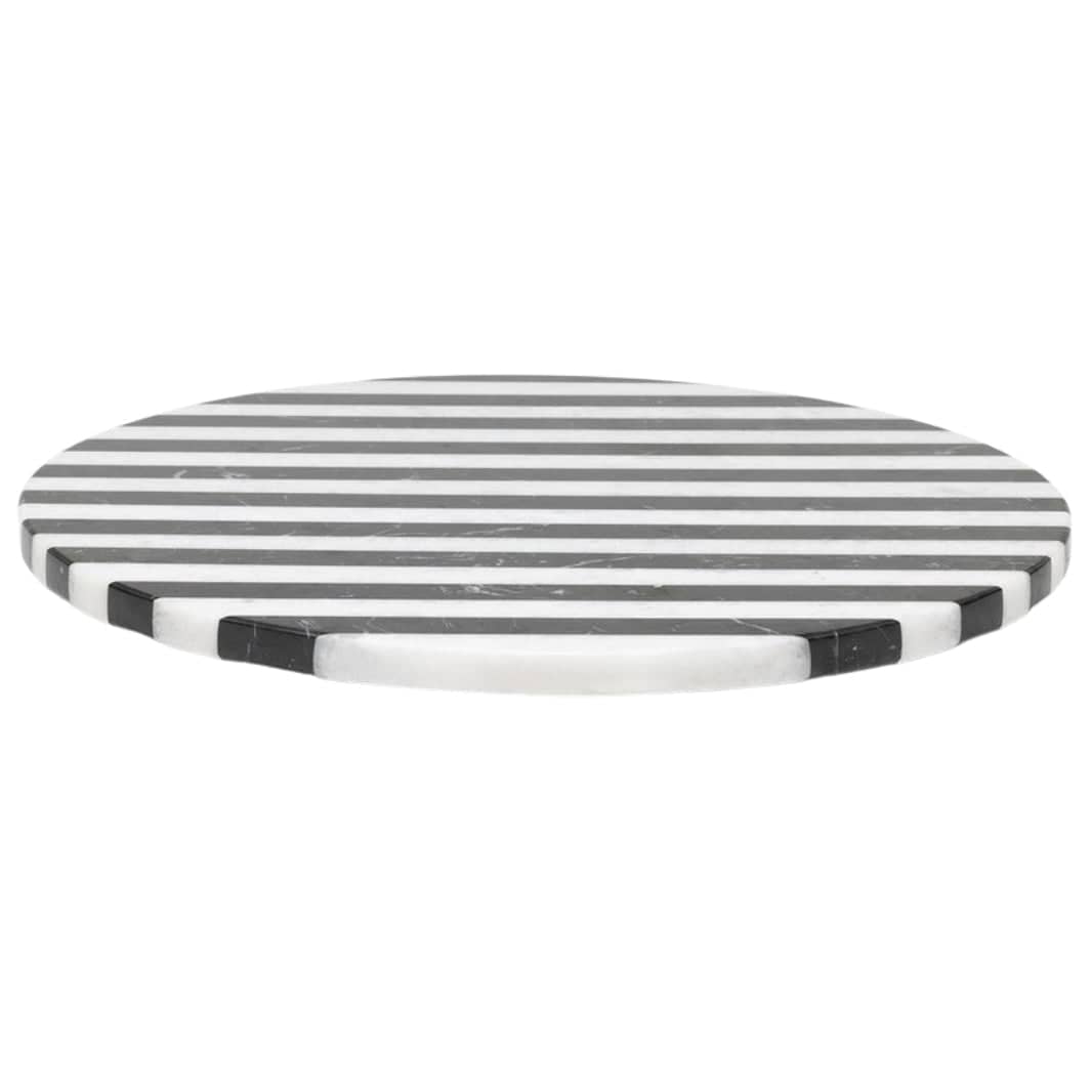 Marceau Black/White Striped Lazy Susan Kitchen Accessory BP006052 08415971058929