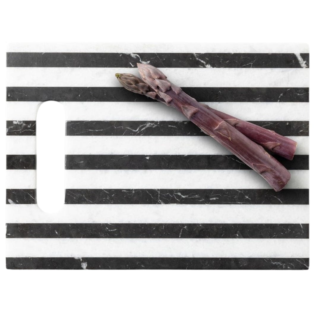 Marceau Black/White Striped Serving Board Serveware