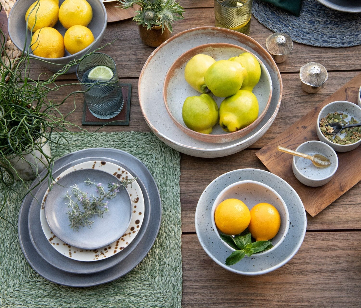 Marcus Cement Glaze Dinnerware (Pack of 4) Dinnerware