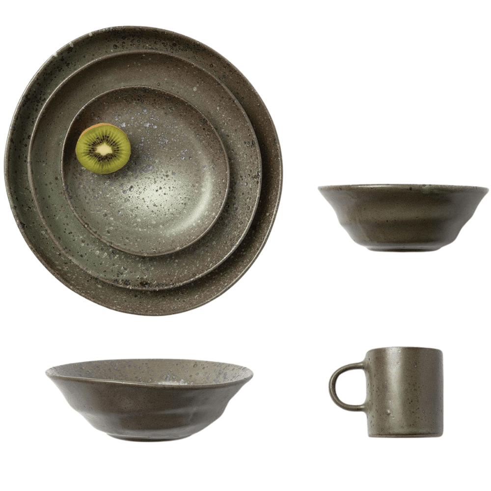 Marcus Gray Salt Glaze Dinnerware (Pack of 4) Dinnerware
