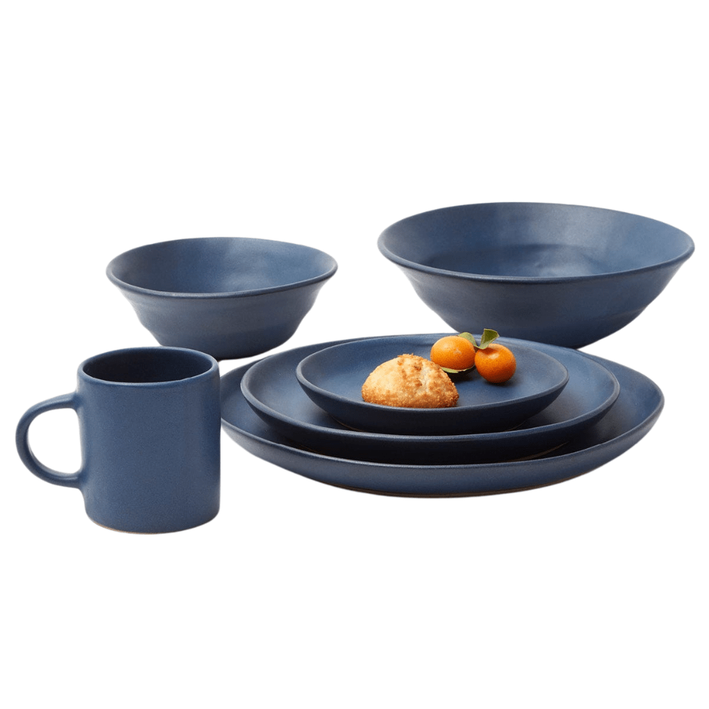 Marcus Matte Navy Dinnerware (Pack of 4) Dinnerware