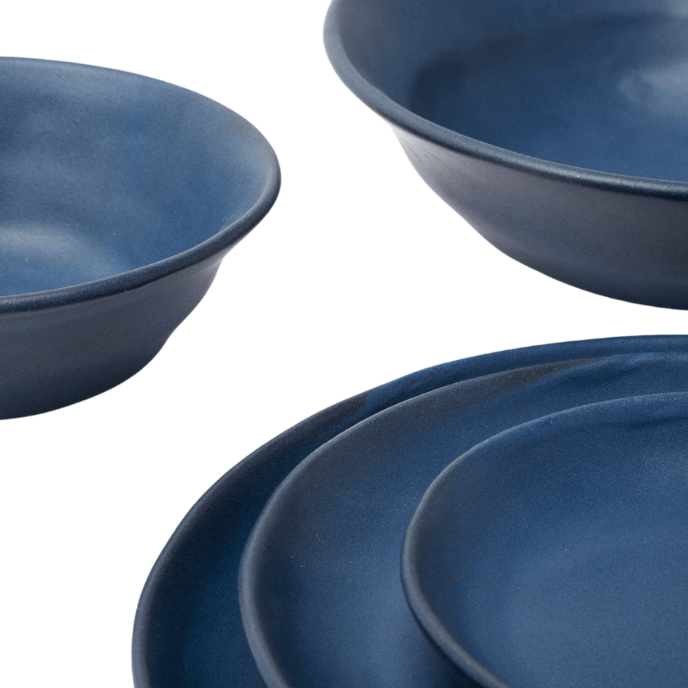 Marcus Matte Navy Dinnerware (Pack of 4) Dinnerware