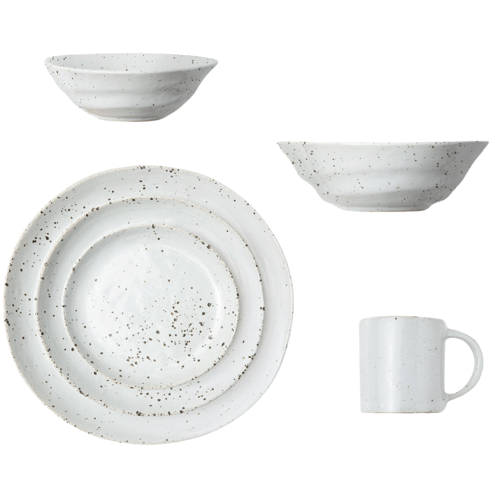 Marcus White Salt Glaze Dinnerware (Pack of 4) Dinnerware