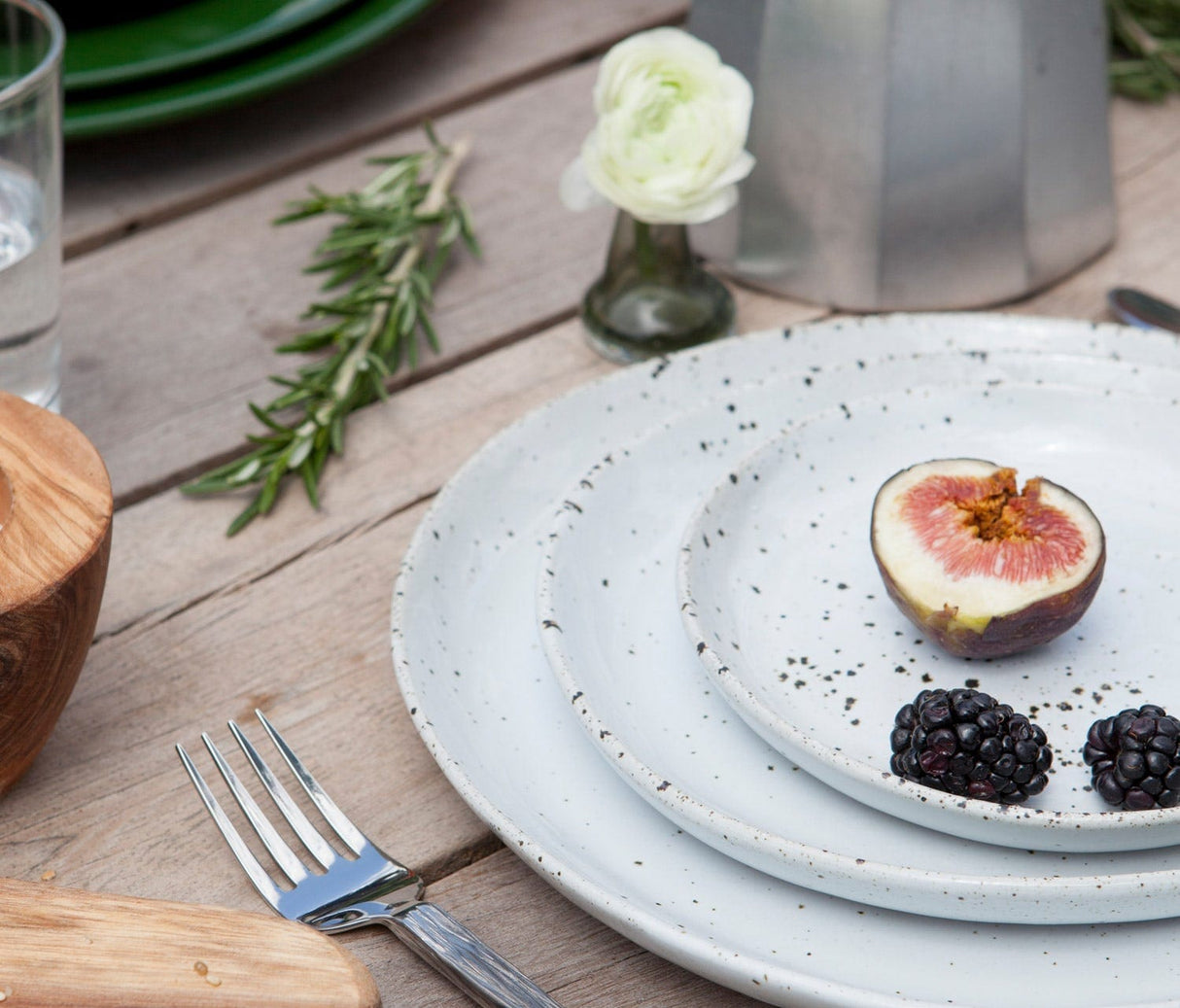 Marcus White Salt Glaze Dinnerware (Pack of 4) Dinnerware