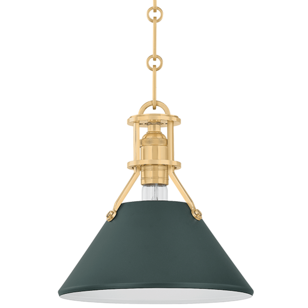 Mark D. Sikes Painted No. 2 Pendant Pendant Lighting MDS351-AGB/SSG 806134985172