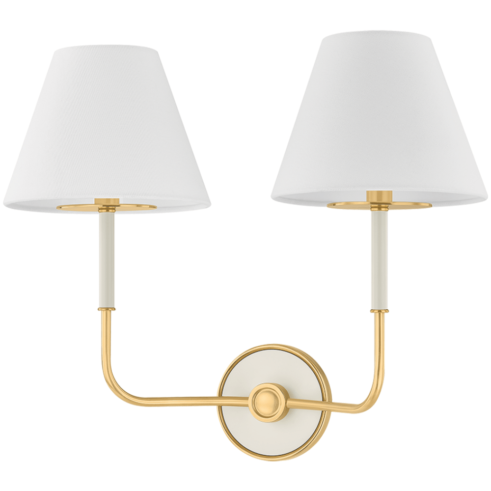 Mark D. Sikes Wedgewood Double Wall Sconce Wall Sconces MDS2201-AGB/OW 806134984656