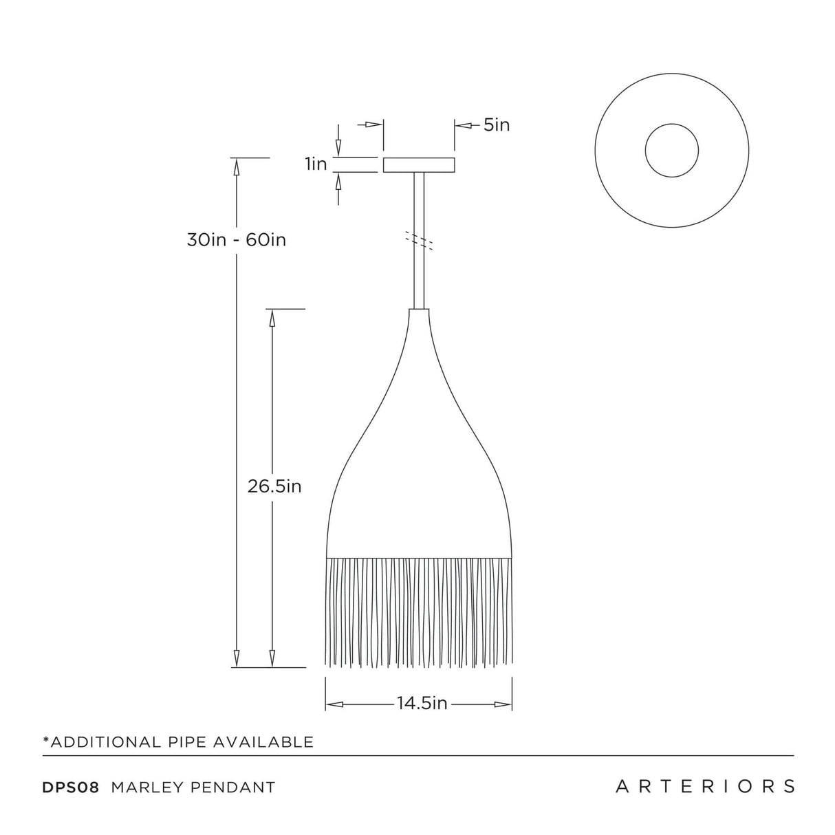 Marley Pendant Pendant DPS08