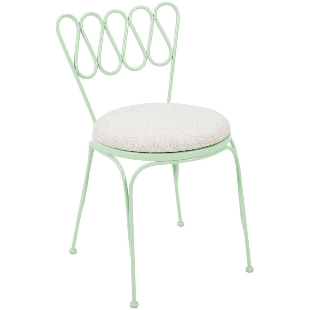 Marta Wrought Iron Outdoor Chair Chair