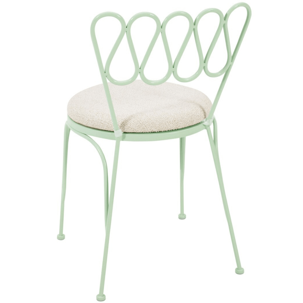 Marta Wrought Iron Outdoor Chair Chair