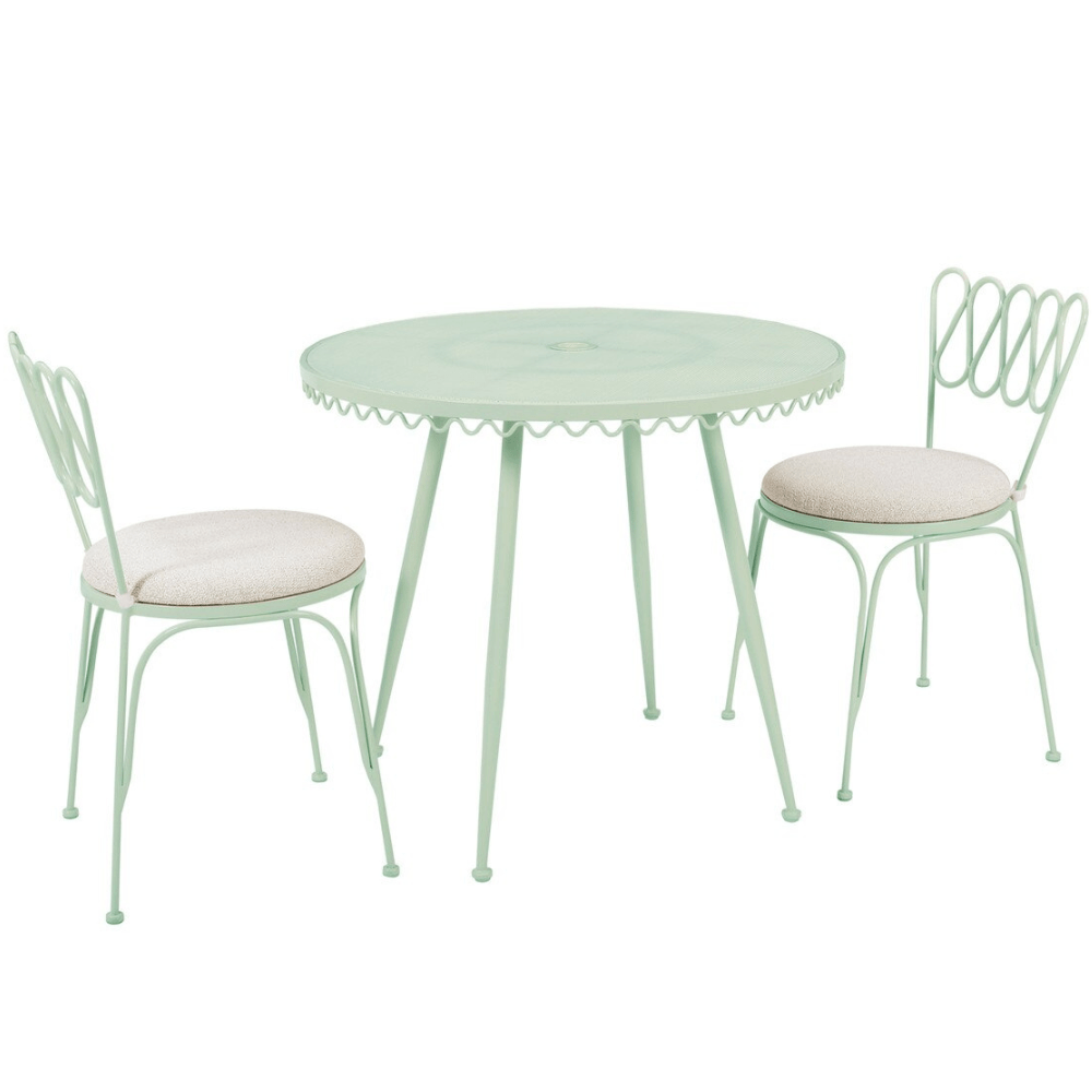 Marta Wrought Iron Outdoor Chair Chair