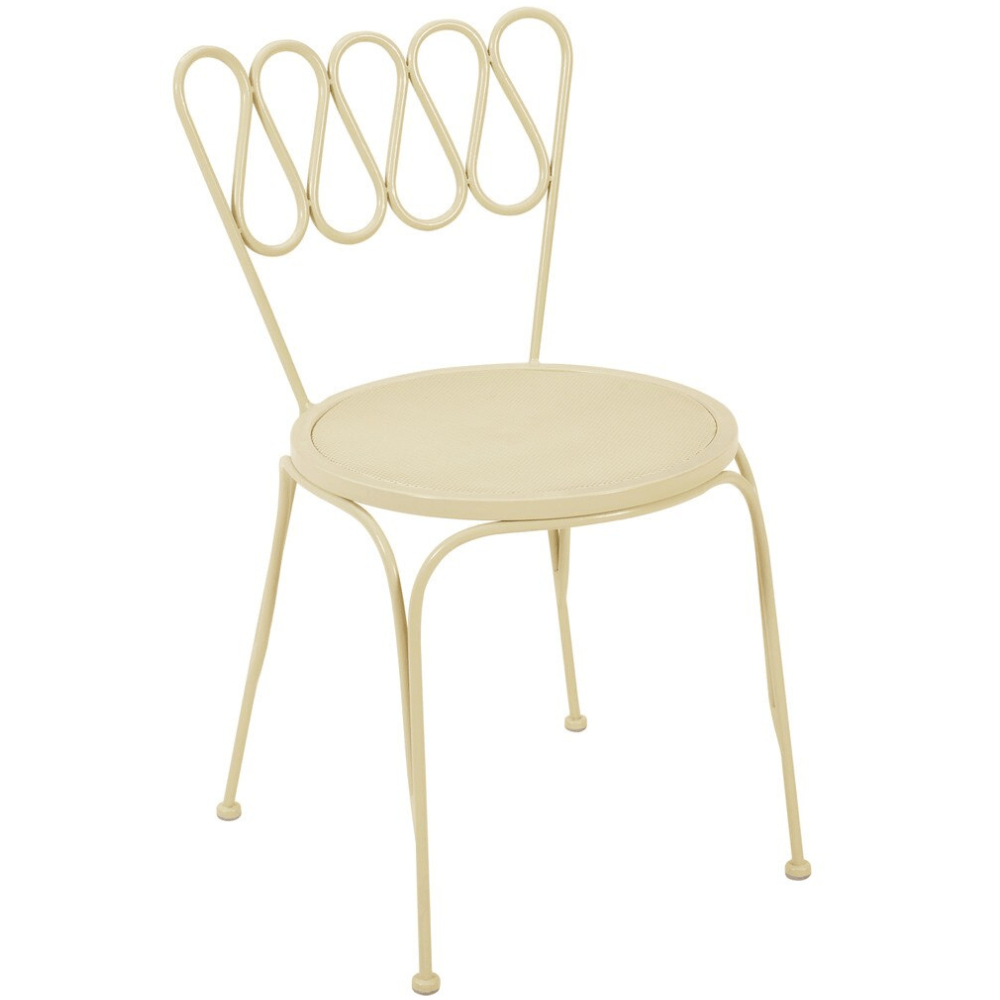 Marta Wrought Iron Outdoor Chair Chair