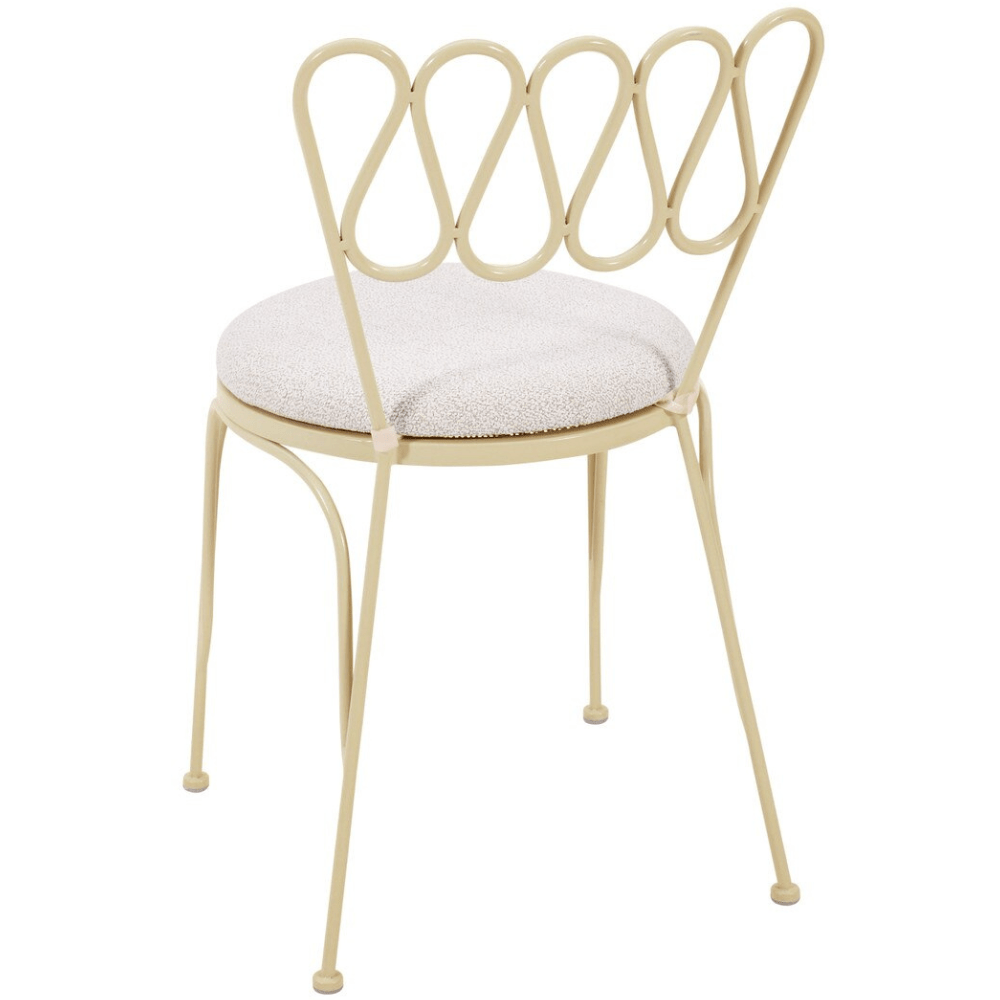 Marta Wrought Iron Outdoor Chair Chair