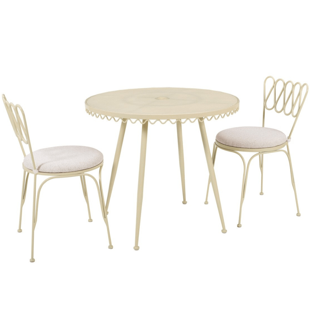 Marta Wrought Iron Outdoor Chair Chair