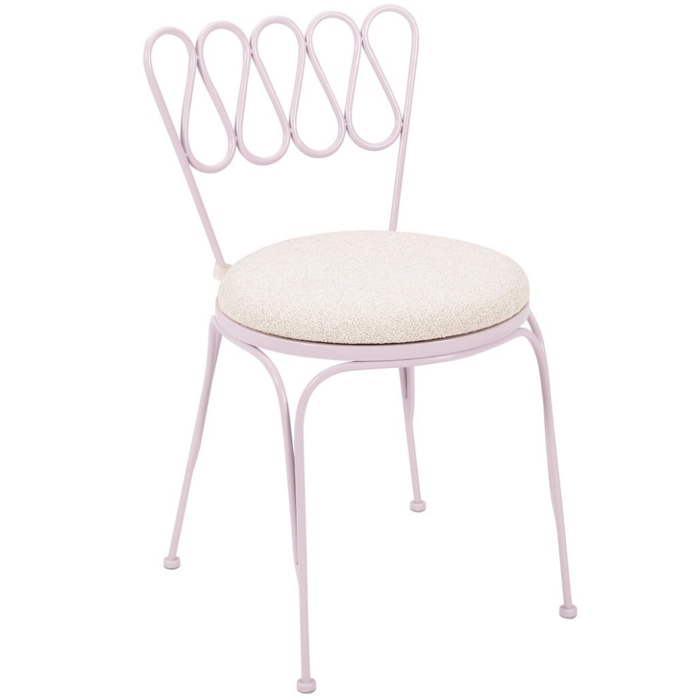 Marta Wrought Iron Outdoor Chair Chair