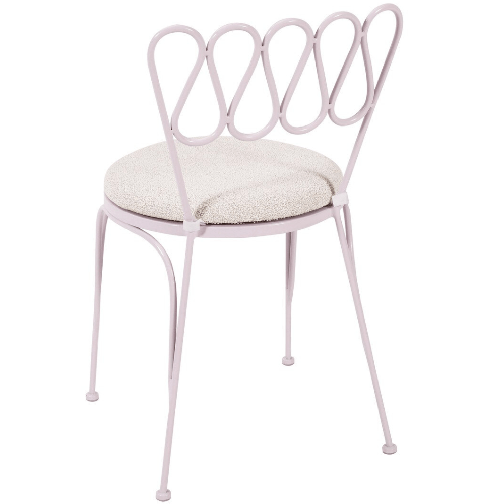 Marta Wrought Iron Outdoor Chair Chair