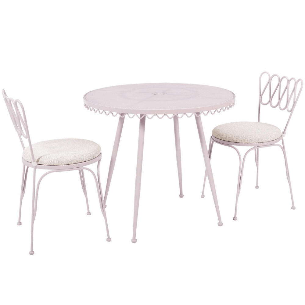 Marta Wrought Iron Outdoor Chair Chair