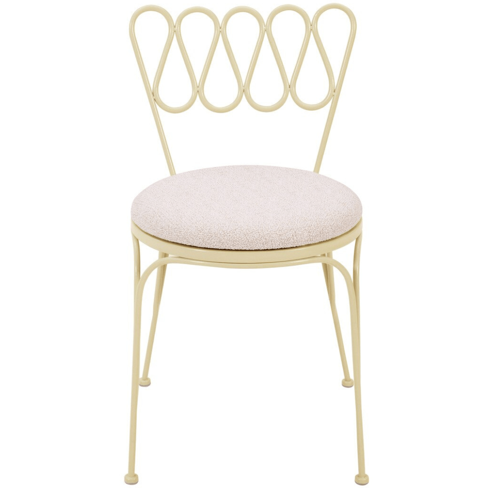 Marta Wrought Iron Outdoor Chair Chair TOV-O18668 793580634825