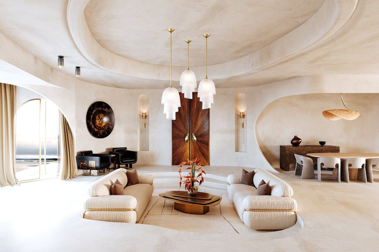 Medea Linear Pendant Woven Pendant