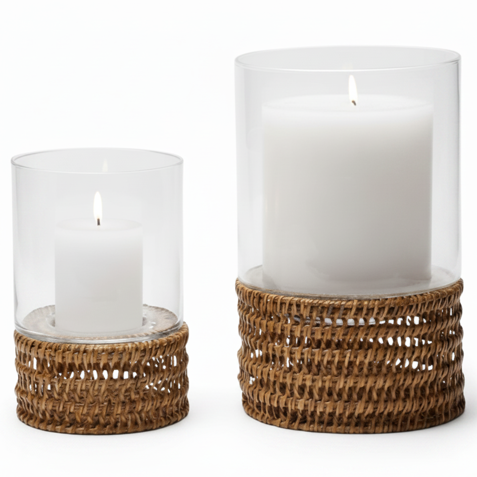 Mendi Hurricane (Set of 2) Candle Holders