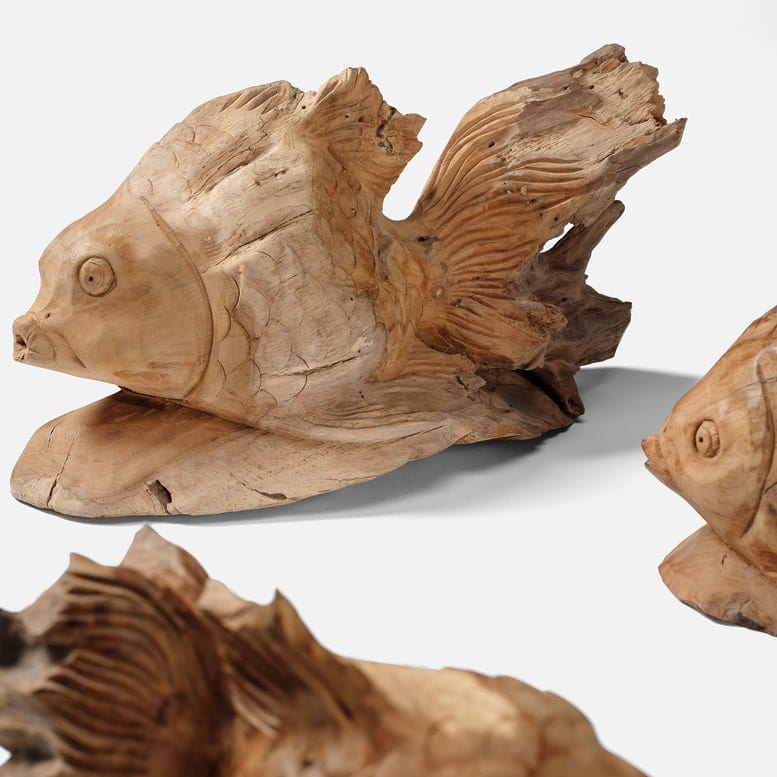 Merlin Carved Fish (Set of 3) Decorative Object OBJMERLINNTS3