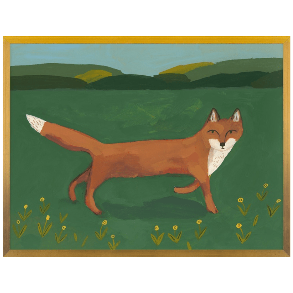 Michael Doyle Fox in the Field Wall Art 129797_C_14x18_Go