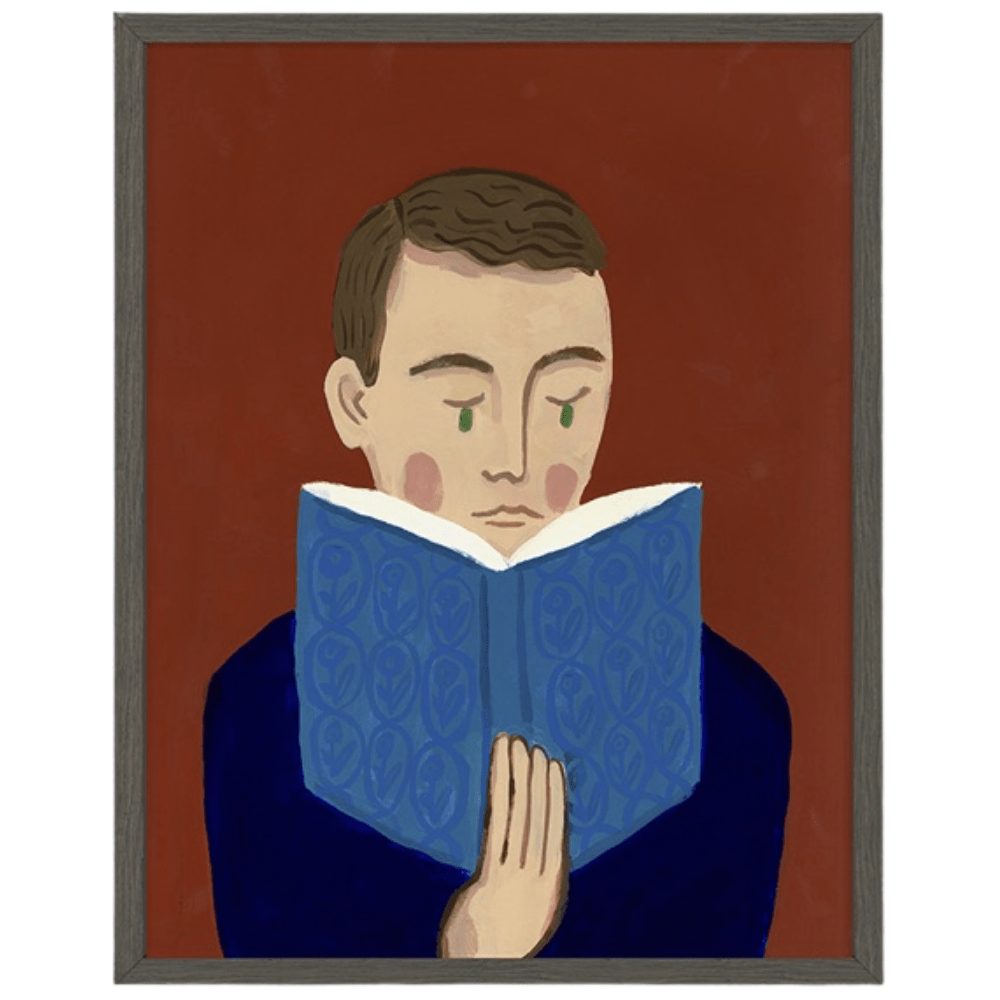 Michael Doyle Pretending to Read Wall Art 127635_P_24x19_Wa