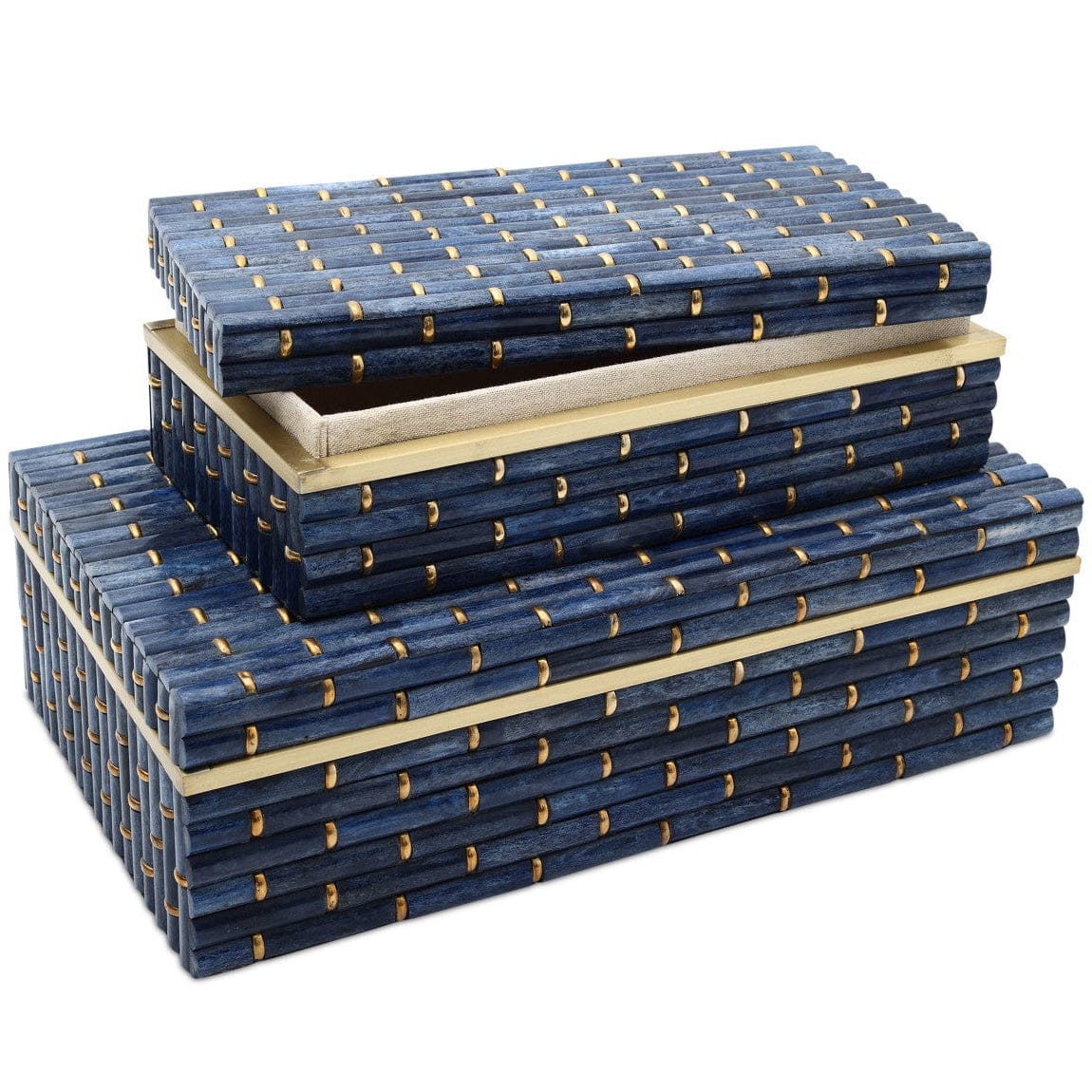 Midnight Bamboo Box (Set of 2) Boxes 1200-1060