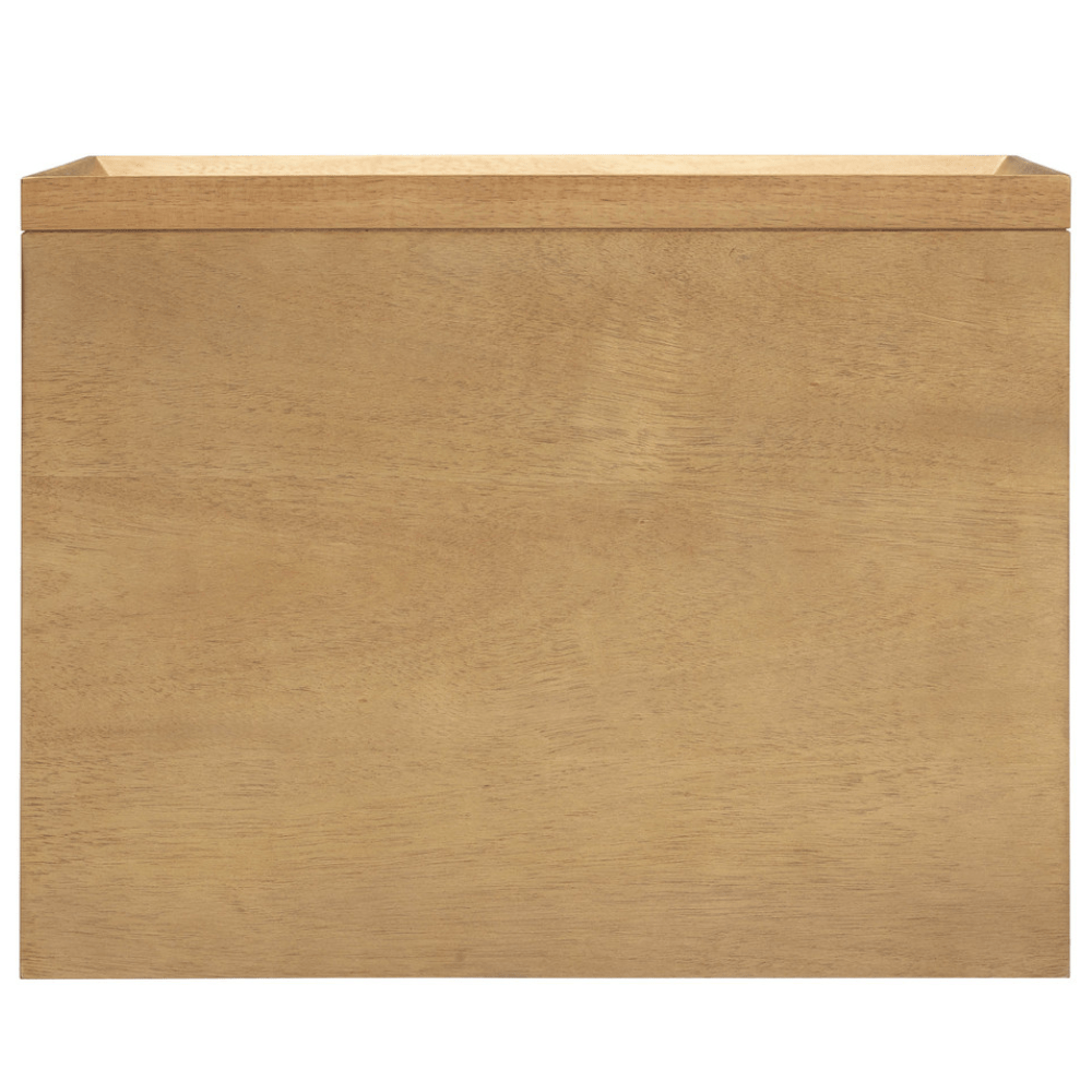 Miles Natural Rubberwood Nightstand Nightstands TOV-B54348