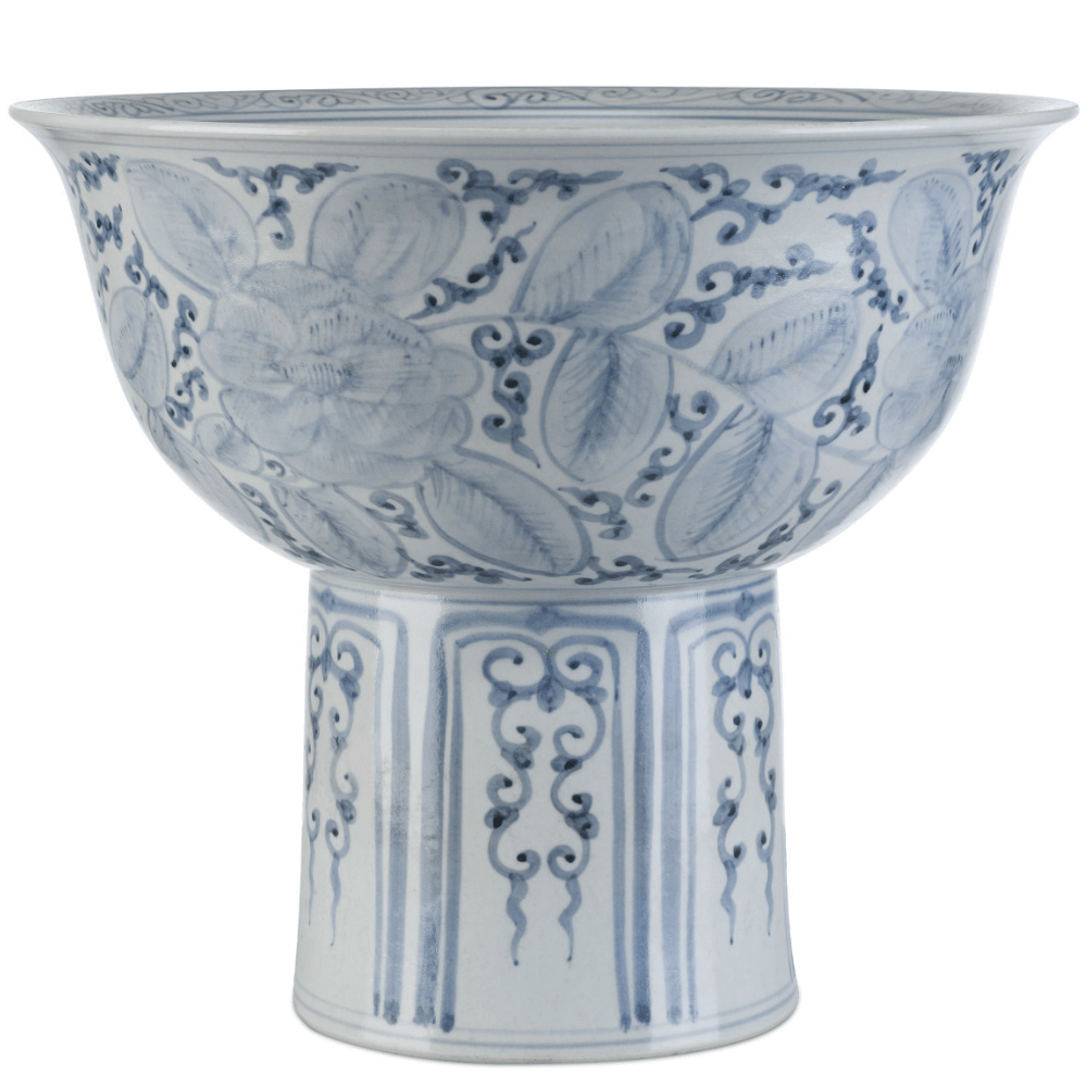 Ming Offering Pedestal Bowl Decor 1200-1003 00633306062009
