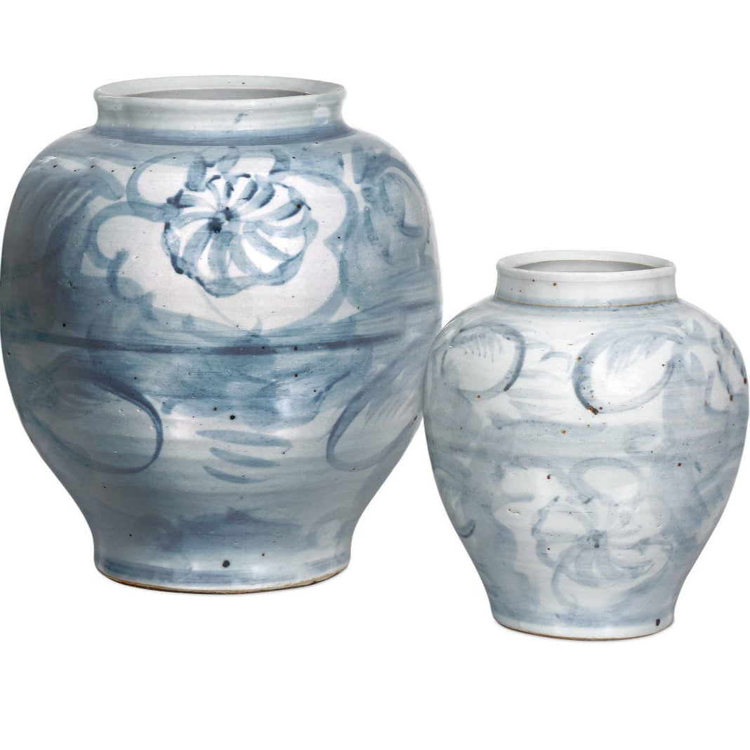 Ming-Style Countryside Preserve Pot Vases