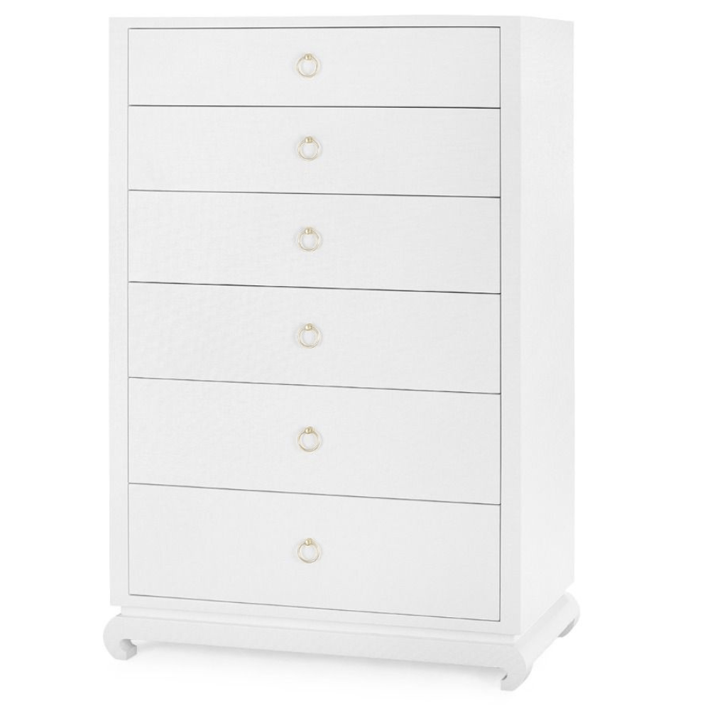 Ming Tall 6-Drawer Dresser