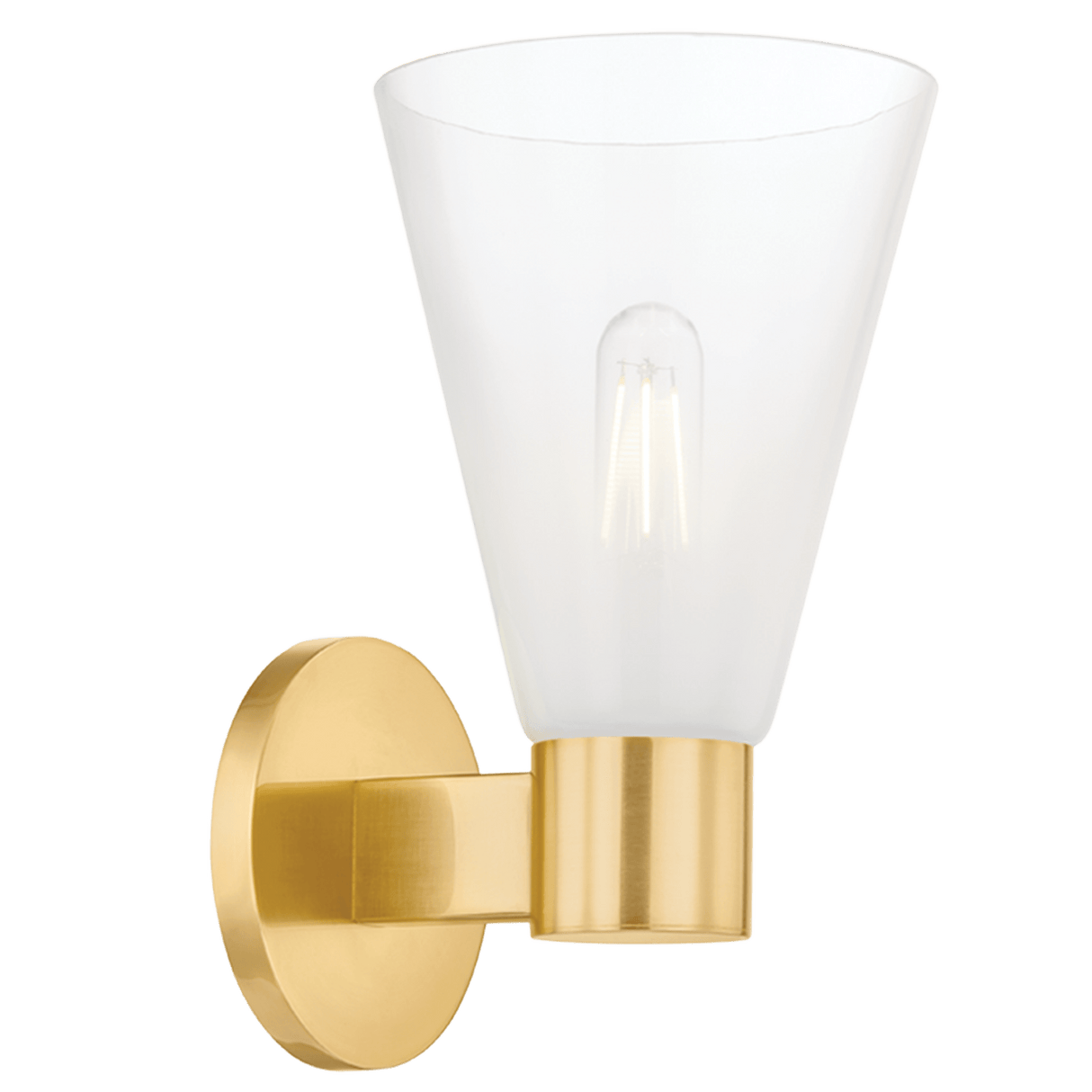 Mitzi Alma One Light Wall Sconce Wall Sconces mitzi-H838101-AGB 806134930226