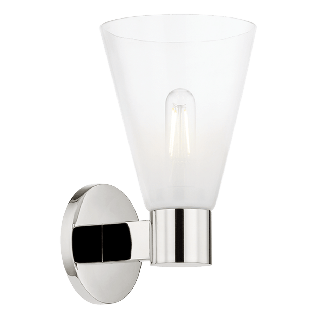 Mitzi Alma One Light Wall Sconce Wall Sconces mitzi-mitzi-H838101-PN 806134930240