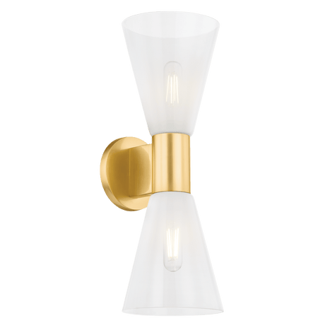 Mitzi Alma Two Light Wall Sconce Wall Sconces mitzi-H838102-AGB 806134930264