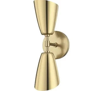 Mitzi Kai Double Wall Sconce Lighting Kai H115102-AGB