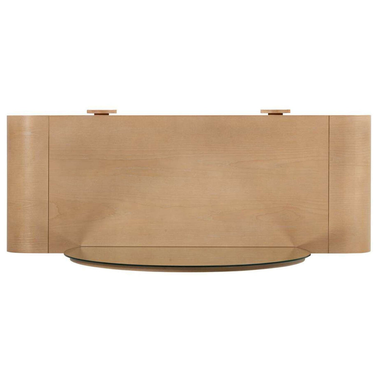 Moonrise Natural Ash 2-Drawer Vanity Desk with Mirror Vanity Desk TOV-H54326