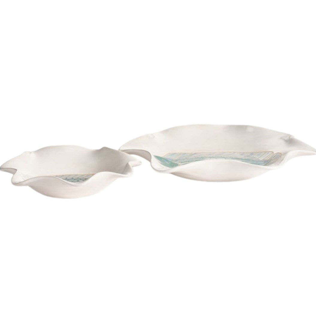 Nala Bowl Set (Set of 2) Centerpiece + Accent Bowls OBJNALABWWHAQ