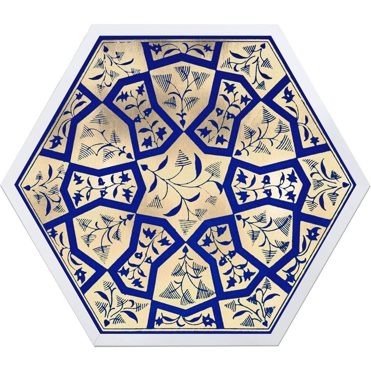 Natural Curiosities Hexagon Moroccan Tile Design No. 1 Wall natural-curiosities-hexagon-moroccan-tile-design-1