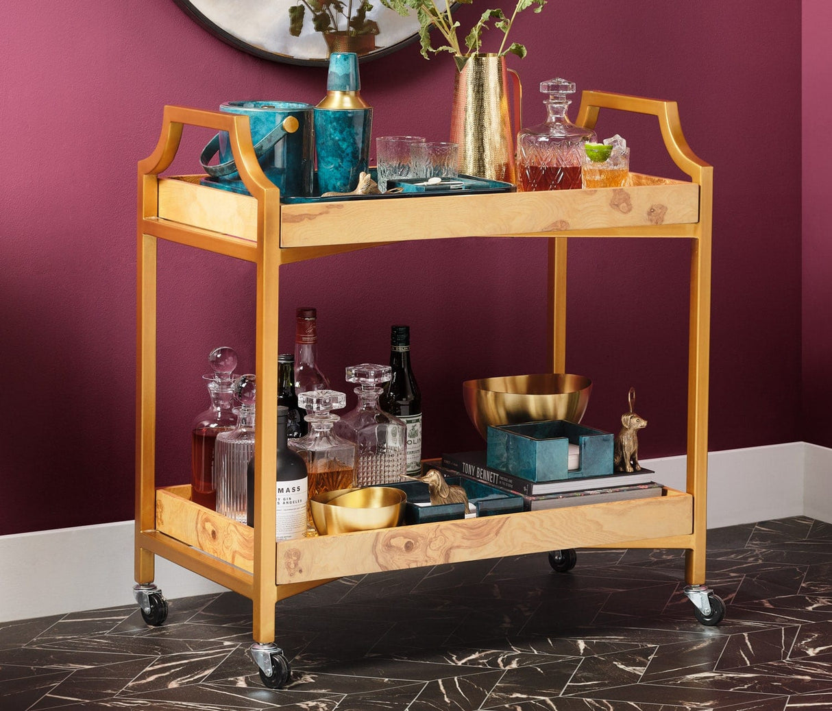 Nelson Blue Gloss Bar Collection Drinkware