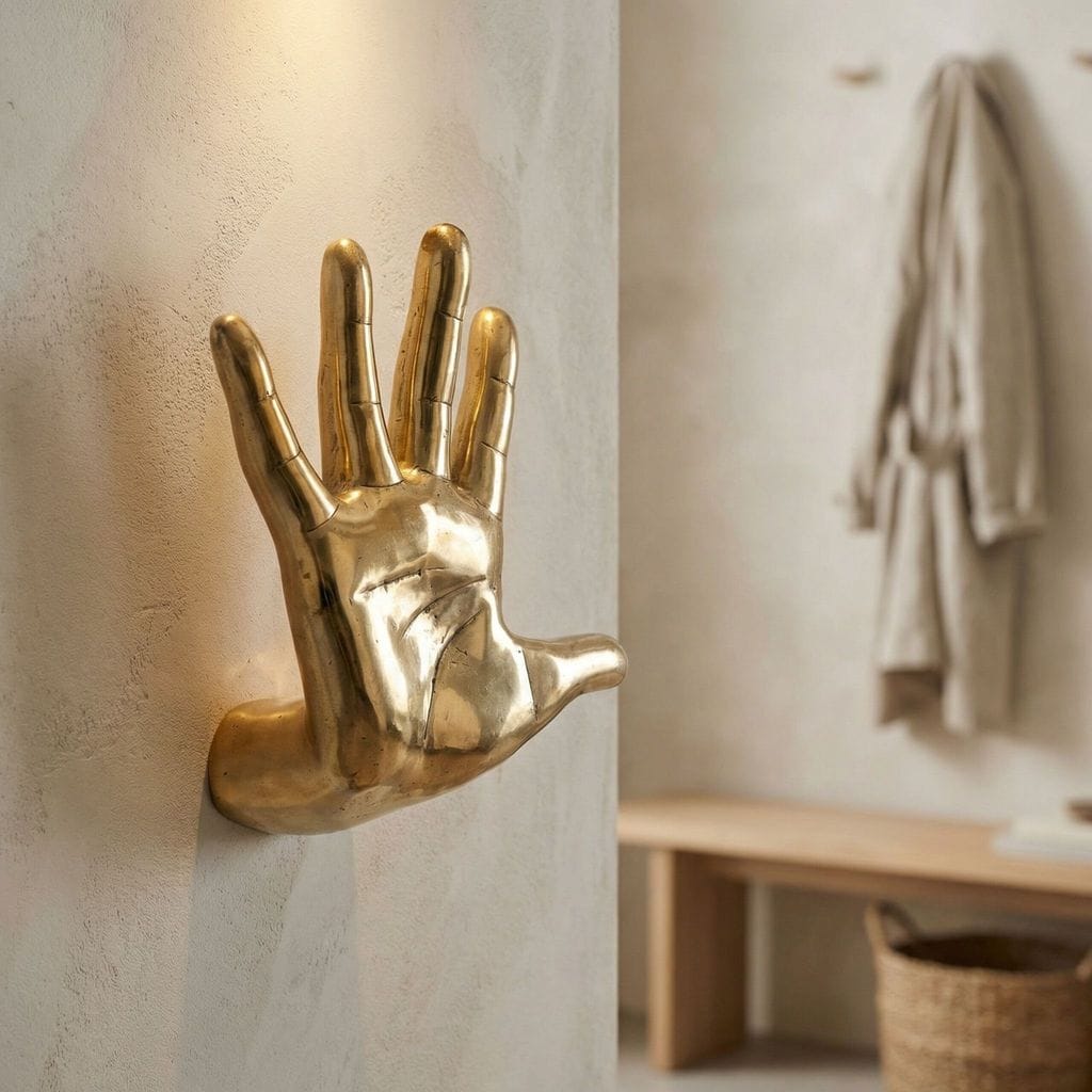 Noir Brass Wall Hand Sculptural Objects AB-231BR-store