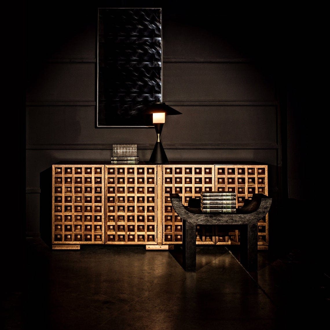 Noir Nuala Sideboard Furniture noir-GCON420DW 00842449134461