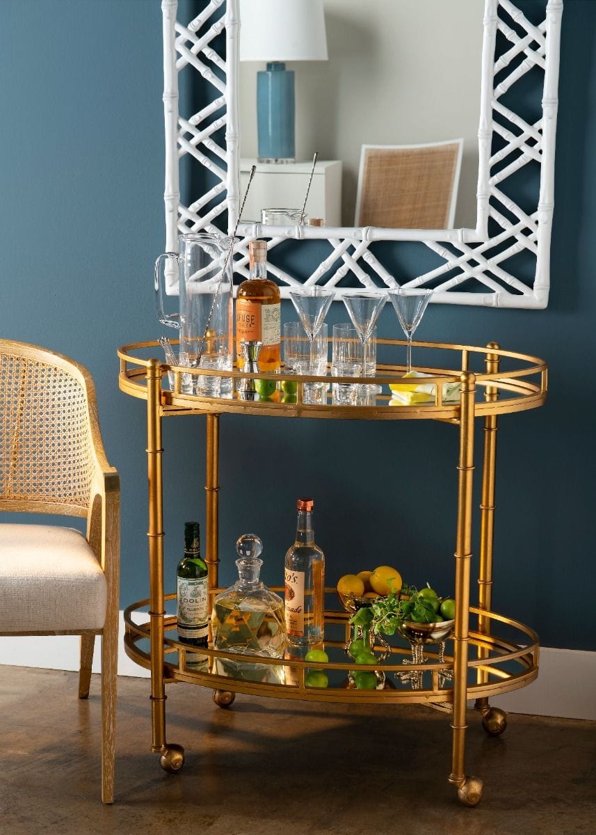 Normandy Bar Cart Accent Table NOR-325-808-TB